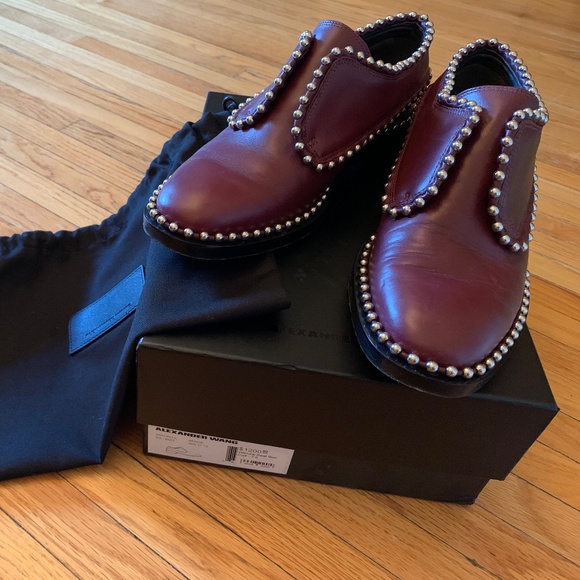 Alexander Wang Wendie Studded Leather Brogues EUC - Picture 2 of 6